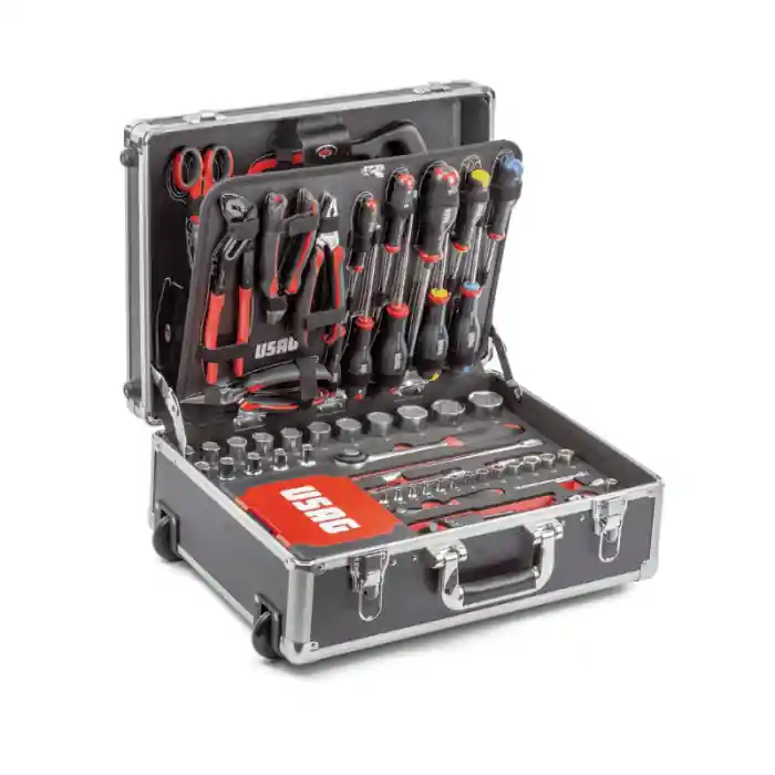 Valigia trolley con 181 utensili manutenzione USAG 002 JTMA Flitsaanbieding