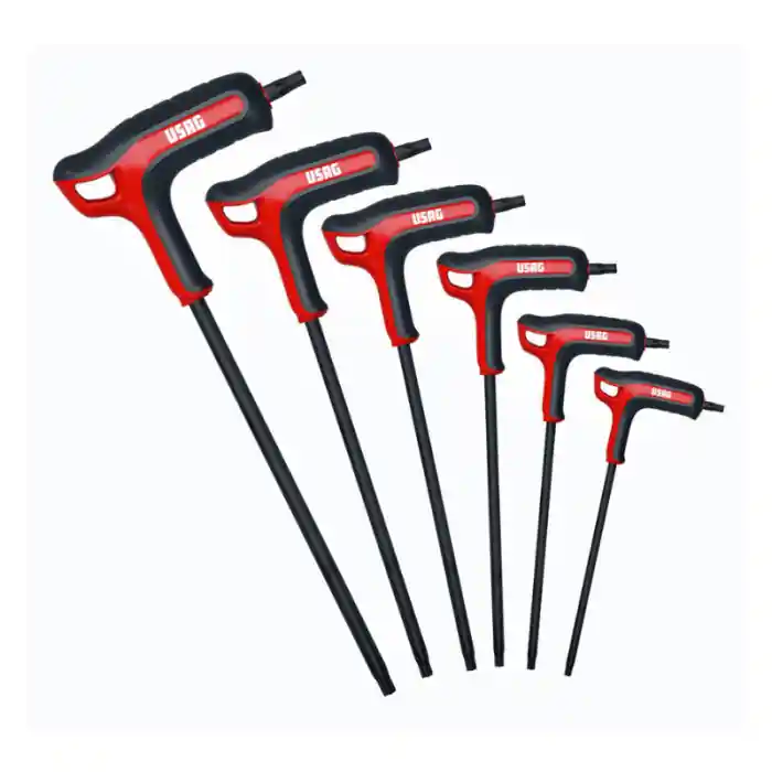 Serie 6 chiavi maschio Torx con impugnatura USAG 280 HATX/SE6 Veilige Betaling