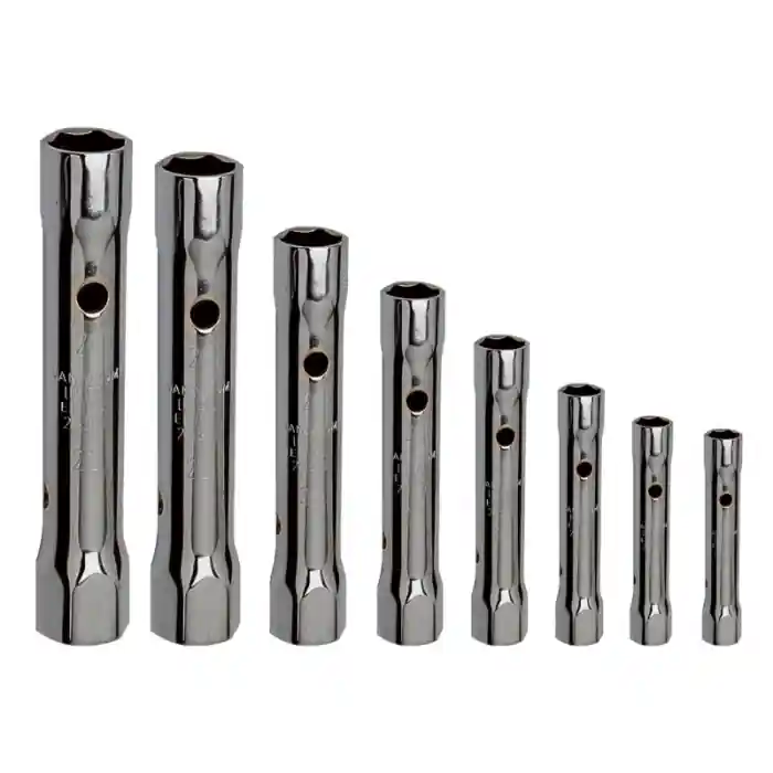 Serie di 8 chiavi a tubo doppie leggere USAG 288 N /S8 r r
Dimensioni 6x7-8x9-10x11-12x13-14x15-16x17-18x19-20x22 mm r r r Serie leggera a bocche esagonali ricavata da trafilato tubolare r Fori trasversali per le spine di manovra 292 r Fornita con spina di manovra 292 /1 r Esecuzione cromata r Codice U02880281 r r
", "sku" "09714984", "brand" { "@type" "Thing", "name" "USAG" }, "aggregateRating" { "@type" "AggregateRating", "ratingValue" "5.00", "reviewCount" "1" }, "offers" { "@type" "Offer", "priceCurrency" "EUR", "price" "79.20", "itemCondition" "http //schema.org/NewCondition", "availability" "http //schema.org/InStock", "url" "https //www.toolshopitalia.it/shop/chiavi-di-manovra/serie-8-chiavi-a-tubo-doppie-usag-288-n-s8", "seller" { "@type" "Organization", "name" "ToolShop Italia - Ferramenta Online" } }
} Koop Vandaag
