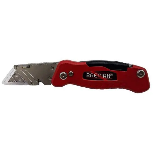 Merkproduct Coltello cutter Bremak 9215 con lama trapezoidale + doppio inserto avvitare