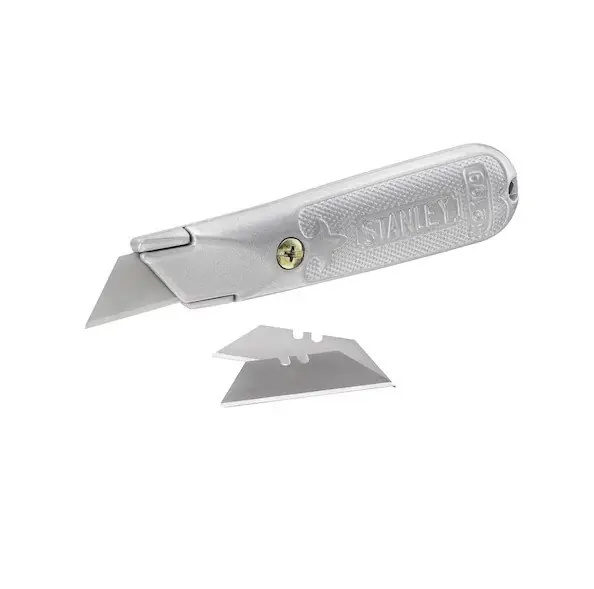 Stanley 2-10-199 Coltello Professionale in Lega di Zinco con lama a trapezio Koopje