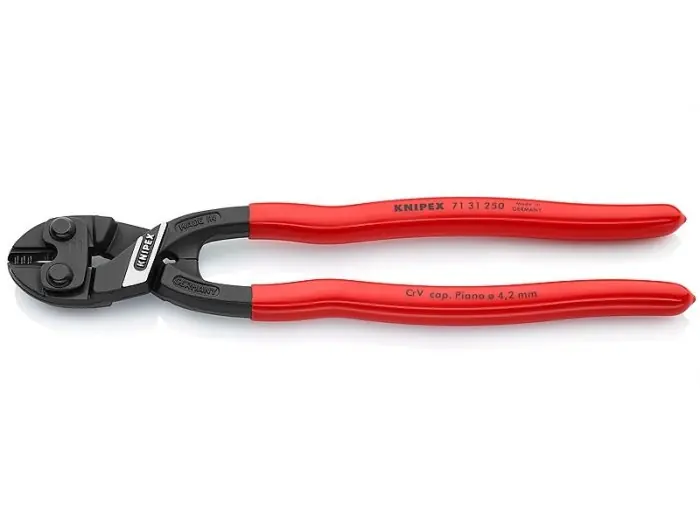 Tronchese Cobolt XL 7131 Knipex KN7131250 mm 250 r r r Capacità di taglio particolarmente elevata di sezioni di grande dimensioni e di materiali molto duri r Impiego con due mani per una forza di taglio massima r 60% di risparmio di forza rispetto ai tronchesi laterali tipo forte con la stessa lunghezza r Forza manuale potenziata di 40 volte grazie alla struttura dell‘articolazione speciale r Con superficie di contatto sotto l’articolazione per la presa e l’estrazione di fili metallici a partire dal Ø 1,0 mm r Taglienti di precisione temperati ad induzione, durezza taglienti circa 64 HRC r Acciaio al cromo vanadio ad alte prestazioni, forgiato, temperato ad olio a gradini r Taglienti con incavo per un taglio più facile di sezioni di grande dimensioni grazie al migliore effetto di leva vicino al fulcro r r
", "sku" "09747494", "brand" { "@type" "Thing", "name" "KNIPEX" }, "offers" { "@type" "Offer", "priceCurrency" "EUR", "price" "78.25", "itemCondition" "http //schema.org/NewCondition", "availability" "http //schema.org/InStock", "url" "https //www.toolshopitalia.it/shop/pinze-tronchesi-strettoi/tronchese-cobolt-xl-7131-knipex-kn7131250-mm-250", "seller" { "@type" "Organization", "name" "ToolShop Italia - Ferramenta Online" } }
} Actieprijs