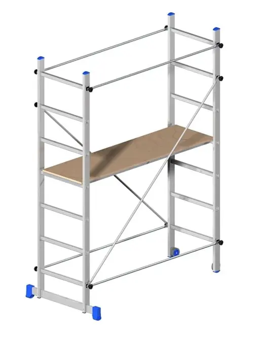 Hete Deal Ponteggio trabattello in alluminio Marchetti SUPERMINIO 2,1m con piano di lavoro