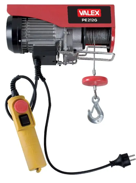 Paranco Elettrico VALEX PE212G portata 100/200 Kg 500W Gratis Retour