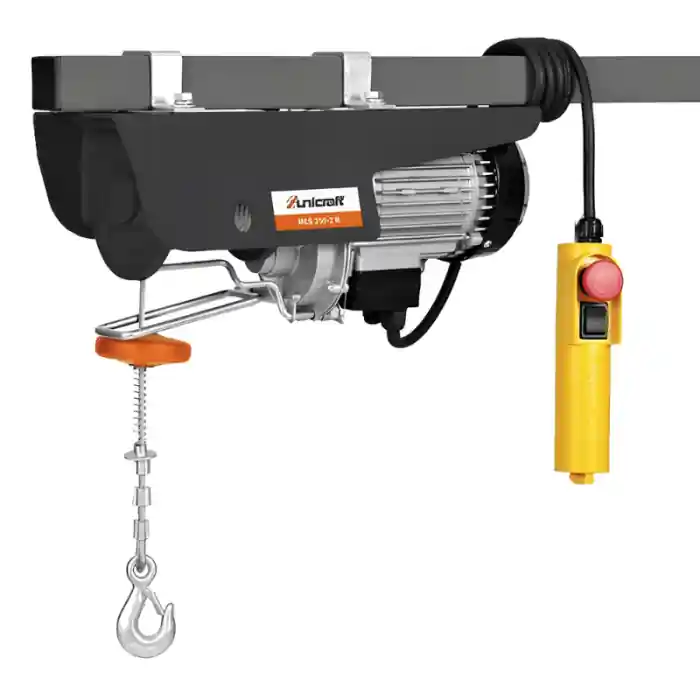 Superprijs Mini argano elettrico 230V 540W UNICRAFT MES 250-2 - portata 125/250KG