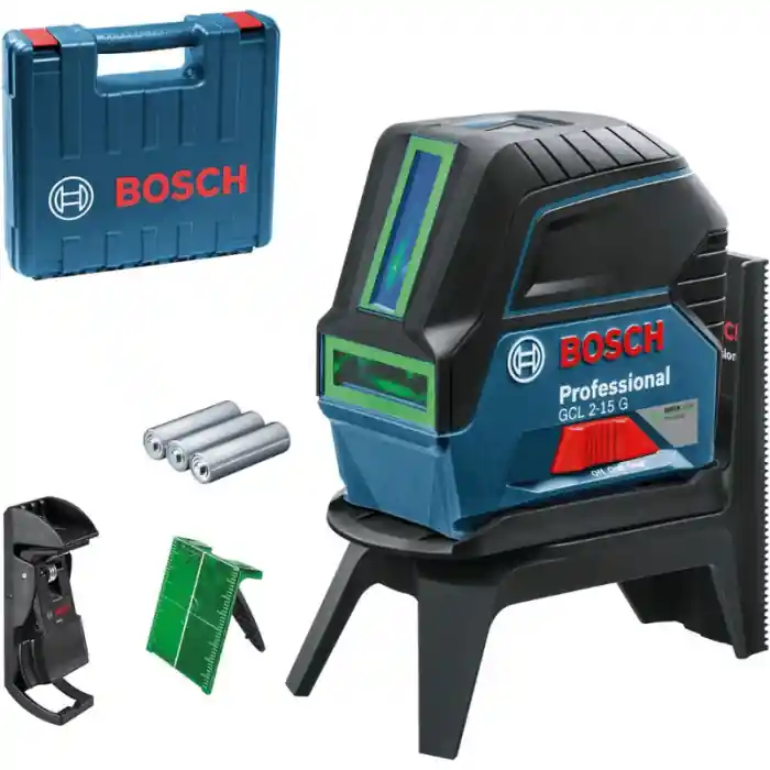 Livella laser combinata raggio verde 15m Bosch GCL 2-15 G Professional + RM1 Tijdelijk Beschikbaar