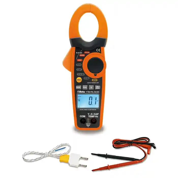 Pinza amperometrica e multimetro digitale Beta 1760 PA /AC r r
Parametri rilevabili r r r Tensione DC 400 mV - 4 /40 /400 /600 V r Tensione AC 400 mV - 4 /40 /400 /600 V r Corrente AC 40 /400 /1000 A r Resistenza 400Ω - 4 /40 /400 kΩ - 4 /40 MΩ r Frequenza 5 /50 /500 Hz - 5 /50 /500 kHz - 5 /10 MHz r Capacità 40 /400 nF - 4 /40 /100 µF r Temperatura -20°C ÷ 1000°C / - 4 °F ÷ 1832 °F r Alimentazione 1 batteria da 9V (inclusa) r r
", "sku" "09807440", "brand" { "@type" "Thing", "name" "BETA UTENSILI" }, "offers" { "@type" "Offer", "priceCurrency" "EUR", "price" "146.00", "itemCondition" "http //schema.org/NewCondition", "availability" "http //schema.org/InStock", "url" "https //www.toolshopitalia.it/shop/strumenti-di-misura/pinza-amperometrica-e-multimetro-digitale-beta-1760-pa-ac", "seller" { "@type" "Organization", "name" "ToolShop Italia - Ferramenta Online" } }
} Beperkte Voorraad