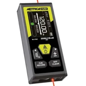 Favoriet Distanziometro metro laser 60m + 60m Metrica Flash DOUBLE 60+60 ALU