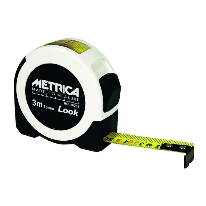 Finale Uitverkoop Flessometro con finestra di lettura Metrica LOOK 3m r r r Finestra per lettura diretta misure interne r Cassa in bimateriale con parte in gomma antiscivolo r Con clip r r
", "sku" "09798922", "brand" { "@type" "Thing", "name" "METRICA" }, "offers" { "@type" "Offer", "priceCurrency" "EUR", "price" "7.00", "itemCondition" "http //schema.org/NewCondition", "availability" "http //schema.org/InStock", "url" "https //www.toolshopitalia.it/shop/strumenti-di-misura/flessometro-con-finestra-di-lettura-metrica-look-3m", "seller" { "@type" "Organization", "name" "ToolShop Italia - Ferramenta Online" } }
}