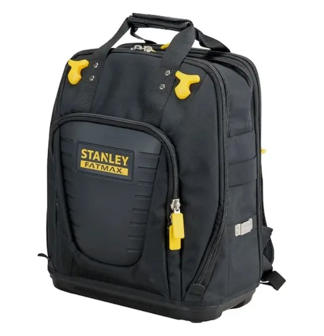 Zaino porta utensili Quick Access FatMax Stanley FMST1-80144 (vuoto) r r r 4 scomparti, in Nylon 600 Den r Ampio scomparto per accesso facilitato, specifico per utensili lunghi, organizer, utensili elettrici, ecc. r Tasche multiple ed accessori per una grande varietà di utensili r Scomparto imbottito porta PC r Scomparto per oggetti di uso personale r Imbottitura posteriore e spallacci imbottiti r Base rigida in plastica, anti umidità r Dimensioni 35,5x23,0x47,0 cm r r r
SPECIFICHE r r r Capacità di peso 25 Kg r Larghezza del prodotto 36 cm r Capacità 28.6 l r Altezza prodotto 47 cm r Peso del prodotto 2.72 Kg r Alloggiamento protetto per laptop /tablet Sì r Ruote No r Profondità 230 mm r Base impermeabile Sì r Sezioni chiuse e aperte r Pannelli rinforzati e costruzione di rivetti Sì r r
", "sku" "09799950", "brand" { "@type" "Thing", "name" "STANLEY" }, "offers" { "@type" "Offer", "priceCurrency" "EUR", "price" "107.00", "itemCondition" "http //schema.org/NewCondition", "availability" "http //schema.org/InStock", "url" "https //www.toolshopitalia.it/shop/valigie-e-porta-attrezzi/zaino-porta-utensili-quick-access-fatmax-stanley-fmst1-80144-vuoto", "seller" { "@type" "Organization", "name" "ToolShop Italia - Ferramenta Online" } }
} Speciale Aanbieding