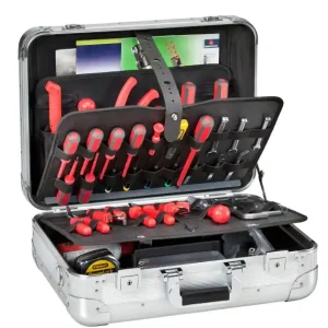Actieprijs Valigia professionale portautensili GT LINE METAL LITE PEL (vuota) r r r Valigia professionale portautensili, con angolari in acciaio ad alto spessore e rinforzi metallici nella chiusura profilo che garantiscono una perfetta tenuta. r Struttura interna rinforzata in robusto e leggero materiale plastico a struttura alveolare. r Sul fondo e sulla calotta inferiore sono fissati 4 piedini in gomma per garantire maggiore stabilità in appoggio. r r r
Caratteristiche generali r r r 2 chiusure con chiave r maniglia con grip in gomma r 2 anelle laterali in acciaio per l’aggancio della tracolla (optional Art. kin.0359) r 2 cerniere in acciaio ad alta tenuta r 4 piedini in gomma su fondo e calotta inferiore r fondo termoformato portaoggetti a scomparti fissi r braccetto reggi coperchio r r r r
", "sku" "09625167", "brand" { "@type" "Thing", "name" "GT LINE VALIGIE" }, "offers" { "@type" "Offer", "priceCurrency" "EUR", "price" "268.50", "itemCondition" "http //schema.org/NewCondition", "availability" "http //schema.org/InStock", "url" "https //www.toolshopitalia.it/shop/valigie-e-porta-attrezzi/valigia-porta-utensili-gt-line-metal-lite-pel-vuota", "seller" { "@type" "Organization", "name" "ToolShop Italia - Ferramenta Online" } }
}