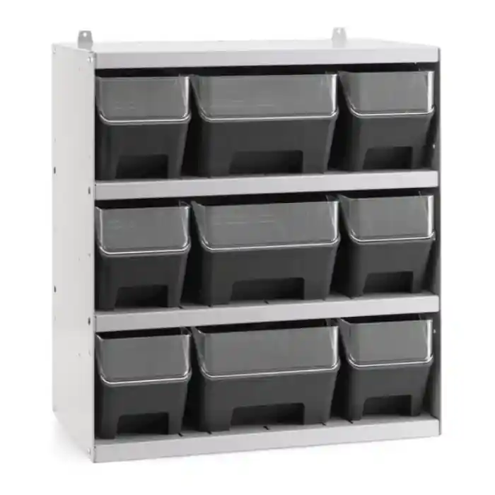 Hoge Kwaliteit Scaffale porta minuteria a parete 9 contenitori Fami BOX AIR 496x304x546 mm
