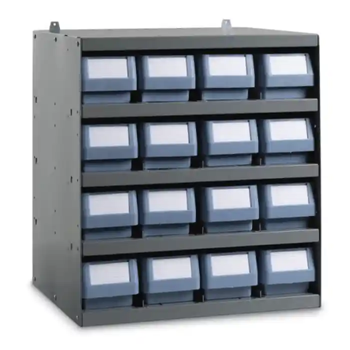 Laatste Versie Scaffale porta minuteria a parete 16 contenitori Fami BOX CLASSIC 496x404x546 mm