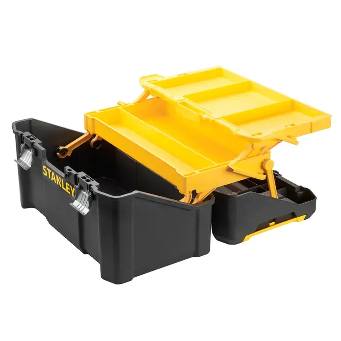 Cassetta portautensili Stanley STST83397-1 MULTILEVEL 19" VUOTA r r r Facile accesso al contenuto (fornita senza utensili) r Volume 24 litri r Capacità di carico 22 kg r Due vaschette estensibili - permettono una migliore organizzazione dello spazio e grande accessibilità al contenuto r Base molto stabile, consente un’apertura sicura di tutti gli scomparti r Facilità di chiusura grazie alla maniglia posta sulle vaschettte r Cerniere di chiusura in metallo r Due organizer nel coperchio per l’alloggiamento della minuteria r La vaschetta superiore può alloggiare due organizer Essential da 10 scomparti r Maniglia per il trasporto e asola per chiusura con lucchetto r Dimensioni 49x29x25 cm r r r r
", "sku" "09769250", "brand" { "@type" "Thing", "name" "STANLEY" }, "offers" { "@type" "Offer", "priceCurrency" "EUR", "price" "40.80", "itemCondition" "http //schema.org/NewCondition", "availability" "http //schema.org/InStock", "url" "https //www.toolshopitalia.it/shop/valigie-cassettiere-organizer/cassetta-portautensili-stanley-stst83397-1-multilevel-19", "seller" { "@type" "Organization", "name" "ToolShop Italia - Ferramenta Online" } }
} Direct Verzonden