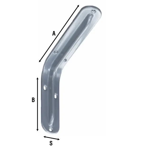 Nu Kopen Mensola in acciaio verniciato bianco Aldeghi 2522VB - mm 150