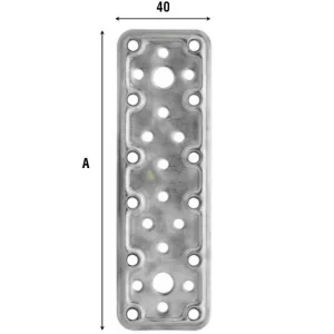 Finale Uitverkoop Giunzione diritta in acciaio inox Aldeghi 745IN - mm 80x40