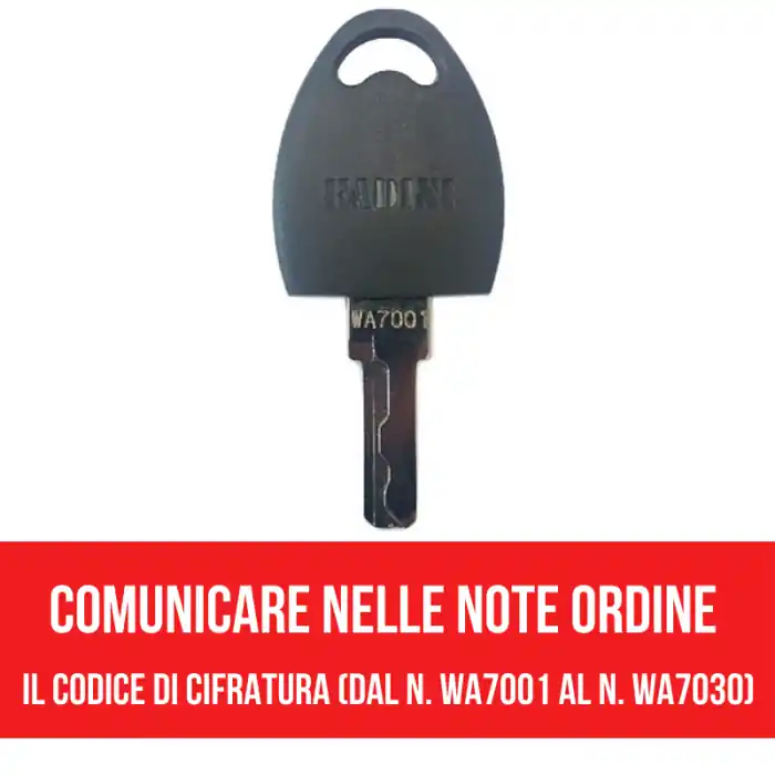 Exclusieve Aanbieding Chiave a cifratura personalizzata per selettore FADINI CHIS 37