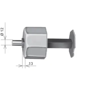 Calotta zincata porta rullo tapparella ø 60 mm STAFER 050NRF20 Tijdelijk Beschikbaar