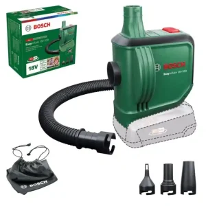 Mini compressore portatile 18V Bosch Easy Inflate 18V-500 (fornito senza batteria) r r r Compatto e leggero EasyInflate 18V-500 è un micompressore per l‘uso a casa e all‘aperto r Gonfiaggio e sgonfiaggio rapido e senza sforzo grazie al volume di flusso massimo fino a 530 l /min. r Uso flessibile con 3 ugelli della pompa ad aria adatti per gonfiare numerosi oggetti gonfiabili come giochi da piscina, gommoni o materassi ad aria r Comodo funzionamento facile interruttore on /off e tubo lungo 50 cm r r r
Compatibilità della batteria 18V POWER FOR ALL ALLIANCE r r r r
Per gonfiare rapidamente oggetti voluminosi r r r Grazie alla portata d’aria massima da ben 530 l /min, oggetti voluminosi quali materassini o canotti vengono gonfiati e sono pronti all’uso in un batter d’occhio. r r r r r
Impiego a mani libere r r r Collegato il tubo flessibile da 50 cm e premuto l’interruttore di accensione /spegnimento, il compressore eseguirà il gonfiaggio automaticamente. r r r r r
Sgonfiaggio rapido r r r Rapida aspirazione dell’aria da sacchi sottovuoto e giocattoli da piscina, collegandolo alla porta di sgonfiaggio. r r r r r
Nessuna interruzione imprevista r r r L’apposito indicatore visualizza il livello di carica della batteria, consentendo di lavorare senza interruzioni. r r r
Dati tecnici r r r Tensione della batteria 18 V (fornita a parte) r Compatibilità della batteria 18V POWER FOR ALL ALLIANCE r Raccomandazione sulla batteria ≥ 1,5 Ah r Pressione max. 0,03 bar r Pressione max. 1 psi r Pressione max. 3 kPa r Volume di rendimento max. 530 l /min r Lunghezza tubo flessibile 0,5 m r Dimensioni dell‘utensile (L x P x A) 117 x 100 x 156 mm r Peso 0,7 kg r Peso escl. batteria 0,4 kg r r r
Contenuto della confezione r r r EasyInflate 18V-500 r 3 ugelli, r 1 tubo flessibile, r 1 borsa in tessuto, r scatola di cartone r batteria e caricabatterie forniti a parte (vedi sezione accessori) r r
", "sku" "09781436", "brand" { "@type" "Thing", "name" "Bosch Home and Garden" }, "offers" { "@type" "Offer", "priceCurrency" "EUR", "price" "53.75", "itemCondition" "http //schema.org/NewCondition", "availability" "http //schema.org/InStock", "url" "https //www.toolshopitalia.it/shop/compressori/mini-compressore-portatile-18v-bosch-easy-inflate-18v-500-fornito-senza-batteria", "seller" { "@type" "Organization", "name" "ToolShop Italia - Ferramenta Online" } }
} Express Levering