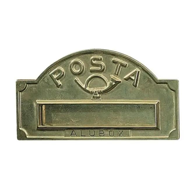 Hoge Kwaliteit Placca bucalettere Alubox A3 Serie Antica in ottone r r
Eleganti e raffinate le cassette postali della "SERIE ANTICA OTTONE", rispondono alla richiesta di un cliente esigente che vuole dare all‘estetica della cassetta postale una certa importanza. r r r disponibili nelle tre varianti di colore ottone lucido, ottone brunito e ottone verniciato ghisa. r r r
Dimensioni r r r Larghezza 34,00 cm. r Altezza 18,00 cm. r Profondità 0,00 cm. r r r
Viene fornita solo la placca (senza cassetta o recipiente interno) come visibile nell‘immagine r
", "sku" "00217019", "brand" { "@type" "Thing", "name" "ALUBOX" }, "offers" { "@type" "Offer", "priceCurrency" "EUR", "price" "99.95", "itemCondition" "http //schema.org/NewCondition", "availability" "http //schema.org/InStock", "url" "https //www.toolshopitalia.it/shop/placche-bucalettere-ottone-alubox-a3-colore-ottone-lucido", "seller" { "@type" "Organization", "name" "ToolShop Italia - Ferramenta Online" } }
}