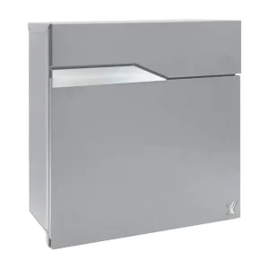 Cassetta postale in lamiera verniciata Alubox Nettuno - - argento Premium