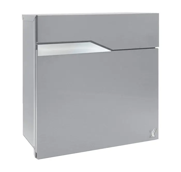 Cassetta postale in lamiera verniciata Alubox Nettuno - - argento Premium