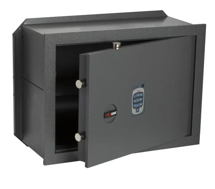 Cassaforte a combinazione da murare DGT Vision CISA 82710.41 r r r Dimensioni esterne L420 x H300 x P250 mm r Dimensioni interne L402 x H282 x P200 mm r La cassaforte CISA DGT Vision è la soluzione ideale per custodire i propri oggetti più cari massima sicurezza unita ad una elevata semplicità di utilizzo. r r r
Resistenza ai più comuni tentativi di scasso tramite utensili elettromeccanici. r r r Frontale in acciaio spessore 10 mm. r Catenacci in acciaio diametro 22 mm. r Assemblaggio delle parti di tenuta sul frontale con saldature al laser. r Piastra di protezione del meccanismo di apertura contro il trapano. r r r
Altissimo numero di combinazioni per una totale sicurezza contro aperture indesiderate. r r r Più di 1000 miliardi di combinazioni possibili. r r r
Consente di digitare il codice utente anche in condizioni di scarsa illuminazione. r r r Combinatore elettronico digitale a 12 cifre e tastiera retroilluminata. r Segnalazioni visive e acustiche per verificare l’esattezza delle operazioni. r r r
Apertura garantita anche in caso venga dimenticato il codice utente. r r r Grazie al master code è possibile memorizzare anche un codice di emergenza, in caso si dimentichi il codice utente. r r r
Mai più pile scariche a cassaforte chiusa. r r r Segnalazione led pile scariche. r r r
CARATTERISTICHE TECNICHE r r r Tastiera elettroluminescente r Frontale in acciaio spessore 10 /12 mm in base alle dimensioni r Assemblaggio dei componenti di tenuta con robuste saldature r Catenacci girevoli in acciaio nichelato del diametro di 22 mm r Speciale verniciatura a forno ad alta resistenza contro la corrosione r Piastra di protezione della serratura in acciaio carbonitrurato r Serratura e meccanismi fissati direttamente sullo sportello della cassaforte r Comandi di apertura, non sporgenti, in posizione di riposo r r r
DOTAZIONE r r r Cavo per alimentazione esterna r Ripiani (dove previsto) r Foglio istruzioni r Istruzioni d’installazione r r
", "sku" "00506601", "brand" { "@type" "Thing", "name" "CISA" }, "offers" { "@type" "Offer", "priceCurrency" "EUR", "price" "415.50", "itemCondition" "http //schema.org/NewCondition", "availability" "http //schema.org/InStock", "url" "https //www.toolshopitalia.it/shop/casseforti/cassaforte-a-combinazione-da-murare-dgt-vision-cisa-82710-41-cm-42x30x25", "seller" { "@type" "Organization", "name" "ToolShop Italia - Ferramenta Online" } }
} Voordeelprijs