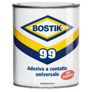 Express Levering Bostik 99 adesivo ad alta resistenza al calore in latta da 850 ml r r
Campi di applicazione r
Ideale per materiali in tensione o curvi che non possono essere serrati né pressati. Le superfici da incollare devono essere completamente combacianti. Particolarmente adatto per l‘incollaggio e il fissaggio di pannelli di rivestimento in metallo e in materiali sintetici rigidi (HPL, Formica®, Duropal, Resopal), impiallacciato, pannello di fibre e compensato, ad esempio su legno, compensato, pannelli truciolari o MDF. Idoneo anche per l‘incollaggio di materiali flessibili isolanti e schiume, sughero, cuoio e gomma. r
Non indicato per schiuma di polistirolo (poliuretano e polistirolo espanso), polietilene (PE), polipropilene (PP) e PTFE. r r
Proprietà r r r Elastico r Ottima resistenza ad alte temperature fino a +90° r Privo di aromi (privo di toluene) r Fluido r Facilmente spalmabile r Universale r A presa istantanea r Resistente all‘umidità r Resistente alle sostanze chimiche r r r
Preparazione r
Condizioni di utilizzo Da utilizzare esclusivamente a temperatura tra +15°C e +25°C con umidità atmosferica relativa massima del 65%. Per evitare la formazione di bolle dovute alla condensa, la temperatura della colla e del materiale da incollare deve essere almeno uguale alla temperatura ambiente, preferibilmente tra +18°C e +20°C. Non mettere mai in corrente le superfici spalmate. r r
Trattamento preliminare delle superfici r r r Le superfici da incollare devono essere asciutte e non devono presentare tracce di polvere e grasso. Fare aderire bene le superfici. r r r
Utensili r r r Spatola a denti fini (1 mm), pennello, martello di gomma, rullo di pressione o pressa. r r r
Applicazioni r r r Utilizzo 2-2,5 m² /litro, steso su entrambi i lati, in base al tipo di materiale da incollare. r r
", "sku" "09681170", "brand" { "@type" "Thing", "name" "BOSTIK" }, "offers" { "@type" "Offer", "priceCurrency" "EUR", "price" "19.80", "itemCondition" "http //schema.org/NewCondition", "availability" "http //schema.org/InStock", "url" "https //www.toolshopitalia.it/shop/collanti-nastri-stucco/bostik-99-colla-adesivo-resistente-al-calore-850-ml", "seller" { "@type" "Organization", "name" "ToolShop Italia - Ferramenta Online" } }
}