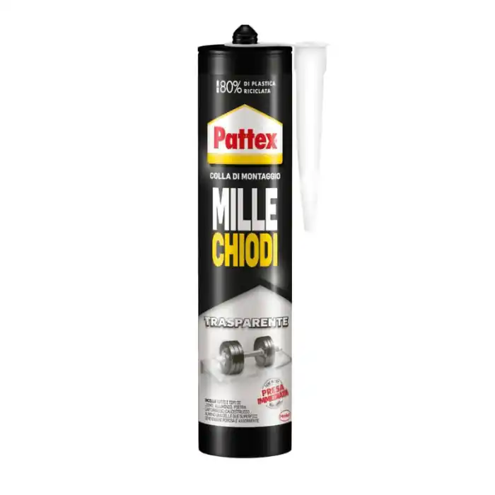 Op = Op Adesivo Mille Chiodi Trasparente Pattex cartuccia 310g