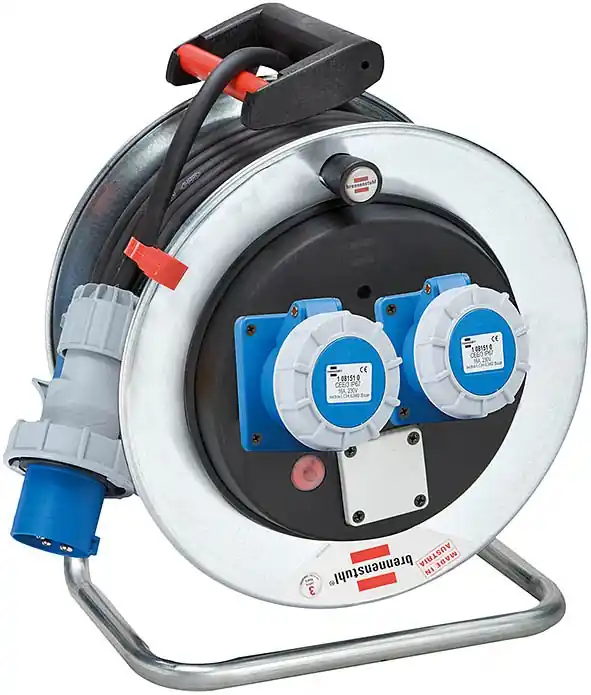 Avvolgicavo elettrico prolunga Brennenstuhl 230V 16A CEE IP67 33m 3x2,5mm² Exclusieve Aanbieding