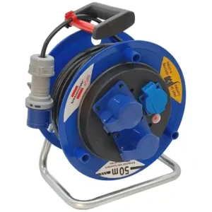 Avvolgicavo elettrico prolunga Brennenstuhl 250V-16A CEE 2 IP44 50m H05VV-F cavo 3x1,5 mm² Dagaanbieding