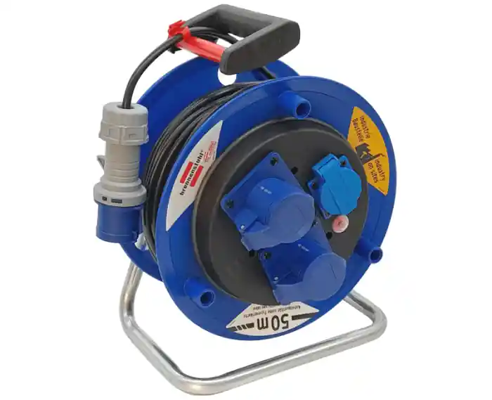 Avvolgicavo elettrico prolunga Brennenstuhl 250V-16A CEE 2 IP44 50m H05VV-F cavo 3x1,5 mm² Dagaanbieding