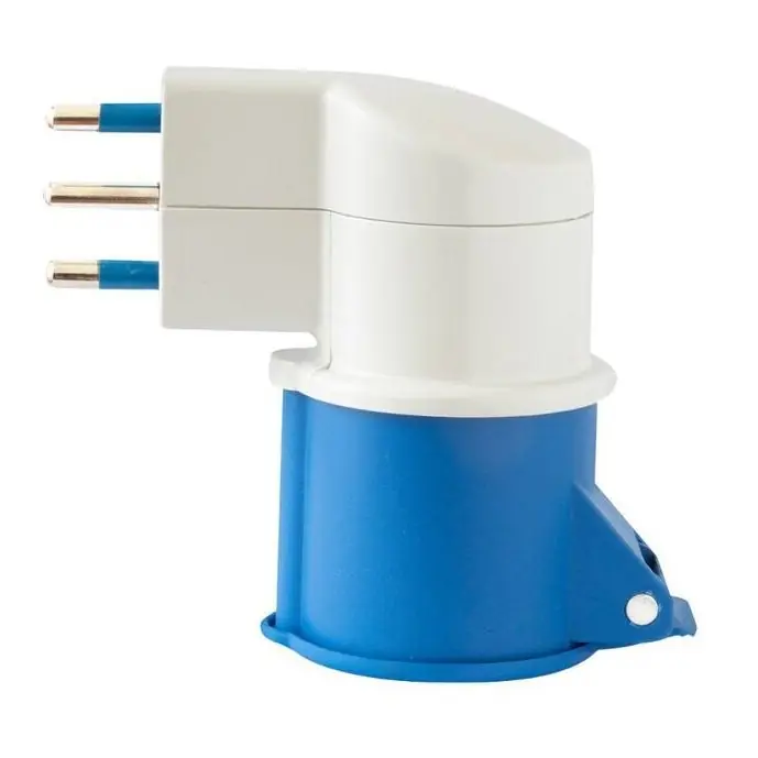 Laatste Kans Adattatore connettore spina angolare IT e presa CEE 230V/16A IP20