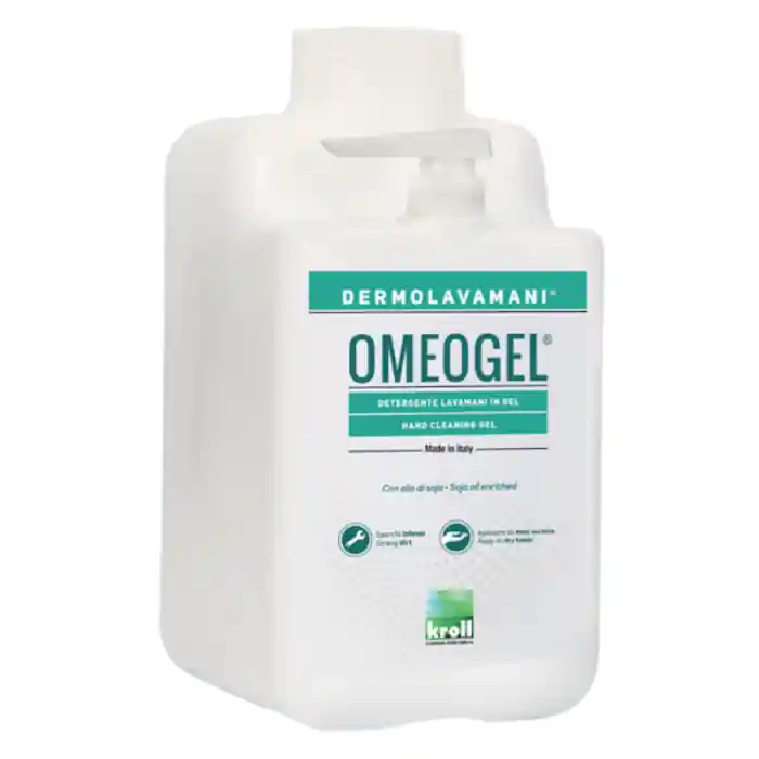 Detergente lavamani gel con Microgranuli Kroll Omeogel 5 litri con dosatore r r r Omeogel detergente lavamani in gel con microsfere abradenti per la pulizia profonda delle mani. r Pulisce in modo efficace e delicato la pelle senza causare danni all’epidermide anche in caso di lavaggi frequenti. r Dona alle mani una prolungata sensazione di benessere grazie alla formulazione con olio di Soia. r r r
Modalità d’uso applicare il prodotto sulle mani asciutte, strofinare aggiungendo gradualmente acqua fino a sciogliere tutto lo sporco. Sciacquare bene ed asciugare. r r r Avvertenze non utilizzare il prodotto su parti delicate (viso, zona ascellare, parti intime). r Tenere lontano dalla portata dei bambini. Evitare il contatto con gli occhi. r Principi attivi naturali Olio di Soia r r
", "sku" "09712942", "brand" { "@type" "Thing", "name" "KROLL" }, "offers" { "@type" "Offer", "priceCurrency" "EUR", "price" "31.65", "itemCondition" "http //schema.org/NewCondition", "availability" "http //schema.org/InStock", "url" "https //www.toolshopitalia.it/shop/detergenti-igienizzanti/detergente-lavamani-in-gel-con-microgranuli-kroll-omeogel-5-litri", "seller" { "@type" "Organization", "name" "ToolShop Italia - Ferramenta Online" } }
} Dagaanbieding