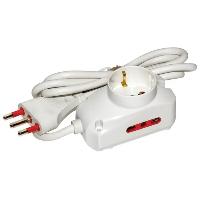 Exclusieve Aanbieding Multipresa compatta con cavo 3 prese 16A bipasso RL.5123 r r r 2 prese 2P+T 10 /16A 250V bipasso con alveoli protetti + 1 presa universale schuko + bipasso 10 /16A con alveoli protetti r 2 Prese bipasso 10 /16A r Presa Schuko universale 16A r Cavo H05VV-F 3x1,00 mm (cubi) r Lunghezza cavo 1,5metri r r r
Disponibili nella colorazione r r r Bianca r Nera r r
", "sku" "09708471", "brand" { "@type" "Thing", "name" "TOOLSHOP ITALIA" }, "offers" { "@type" "Offer", "priceCurrency" "EUR", "price" "8.10", "itemCondition" "http //schema.org/NewCondition", "availability" "http //schema.org/InStock", "url" "https //www.toolshopitalia.it/shop/multipresa-compatta-con-3-prese-16a-bipasso-rl-5123-con-1-5m-di-cavo-bianco", "seller" { "@type" "Organization", "name" "ToolShop Italia - Ferramenta Online" } }
}