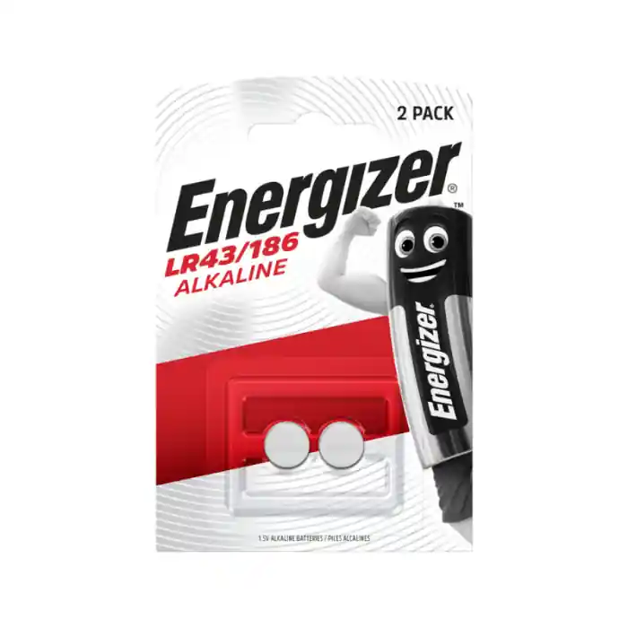 ENERGIZER LR43/186 batterie a bottone alcaline 1,5V - 2 pezzi Flitsaanbieding