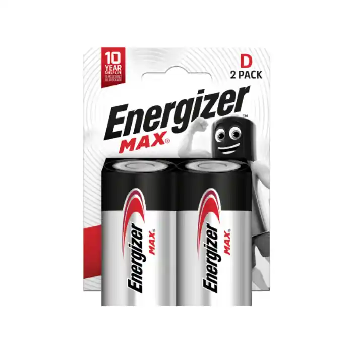 Laatste Kans ENERGIZER MAX D LR20 - 2 batterie Torcia alcaline 1,5V