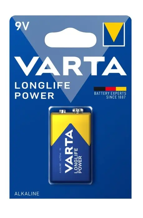 Premium Batteria 9V alkaline VARTA LONGLIFE POWER 4922 Transistor 6LP3146 r r r Confezione da 1 pila alcaline 9V Transistor 6LP3146 r Ideale per dispositivi con elevati requisiti di energia come giocattoli telecomandati, radio, lettore CD, megafono, torcia elettrica, apparecchiature mediche r Adatto per luci da campeggio, luci ausiliarie o di emergenza altri utilizzi strumenti elettronici, robot, telecamere, altoparlanti, lampade, mouse, tastire, allarmi domestici, deumidificatori, baby monitor, spazzolini da denti, rasoi, spazzole, registratori radio, sistemi di allarme e altre applicazioni di uso quotidiano r Le pile alcaline della Gamma Longlife Power offrono sempre il giusto rilascio di energia con prestazioni di lunga durata, per uso domestico (es per i giocattoli dei bambini), in ufficio, per uso professionale r 10 anni di durata, tenuta stagna, qualità certificata secondo gli standard internazionali DIN EN ISO 9001 2008 e DIN EN ISO 1 4001 2005 r Tipo di pila 9V r Altezza 48.5 mm r Peso 46.0 g r Sistema Elettrochimico Primario Alcalino Manganese (ZN /MNO2) r Voltaggio 9V r r r
il design della confezione può variare senza preavviso r
", "sku" "09689244", "brand" { "@type" "Thing", "name" "VARTA" }, "offers" { "@type" "Offer", "priceCurrency" "EUR", "price" "2.35", "itemCondition" "http //schema.org/NewCondition", "availability" "http //schema.org/InStock", "url" "https //www.toolshopitalia.it/shop/pile-batterie/batteria-9v-alkaline-varta-longlife-power-4922-transistor-6lp3146", "seller" { "@type" "Organization", "name" "ToolShop Italia - Ferramenta Online" } }
}
