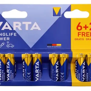 Batterie alcaline VARTA LONGLIFE 4906 LR6 MN1500 Stilo AA (8 pezzi) r r
Il design della confezione potrebbe variare r r r Sviluppate specificatamente per dispositivi come giochi, apparecchiature informatiche o torce, le pile Varta LONGLIFE forniscono l’energia necessaria per i dispositivi ad alto consumo di energia. r Tipo 4906 r Riferimento IEC LR6 r Tipo di pila AA r Diametro 14.5 mm r Altezza 50.5 mm r Peso 23.8 gr r Sistema Elettrochimico Primario Alcalino Manganese (ZN /MNO2) r Voltaggio 1.5 V r r
", "sku" "09644526", "brand" { "@type" "Thing", "name" "VARTA" }, "offers" { "@type" "Offer", "priceCurrency" "EUR", "price" "4.95", "itemCondition" "http //schema.org/NewCondition", "availability" "http //schema.org/InStock", "url" "https //www.toolshopitalia.it/shop/pile-batterie/batterie-alcaline-varta-longlife-4906-lr6-mn1500-stilo-aa-8-pezzi", "seller" { "@type" "Organization", "name" "ToolShop Italia - Ferramenta Online" } }
} Nieuw