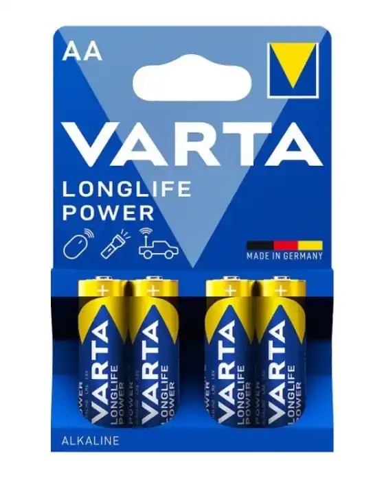 Batterie pile Varta AA 4906, LR6 MN1500, STILO Longlife Power 1,5V (4 pack) r r r Le batterie di qualità offrono la stessa quantità di energia con prestazioni più durature nel tempo r Resistenza pluriennale, tenuta stagna, durature e certificate secondo gli standard internazionali DIN EN ISO 9001 2008 e DIN EN ISO 1 4001 2005 r Per dispositivi dal consumo energetico ottimo come giocattoli telecomandati, radio, lettori CD, megafoni, torce, apparecchi medici, apparecchi elettronici, robot, videocamere, altoparlanti, lampade r Adatte a lampade da campeggio, luci ausiliari e di emergenza, radioregistratori, impianti di allarme e altre applicazioni di uso quotidiano r r
", "sku" "09686403", "brand" { "@type" "Thing", "name" "VARTA" }, "offers" { "@type" "Offer", "priceCurrency" "EUR", "price" "2.35", "itemCondition" "http //schema.org/NewCondition", "availability" "http //schema.org/InStock", "url" "https //www.toolshopitalia.it/shop/pile-batterie/batterie-pile-aa-varta-4906-mn1500-lr6-stilo-longlife-power-1-5v-4-pack", "seller" { "@type" "Organization", "name" "ToolShop Italia - Ferramenta Online" } }
} Voordeelprijs