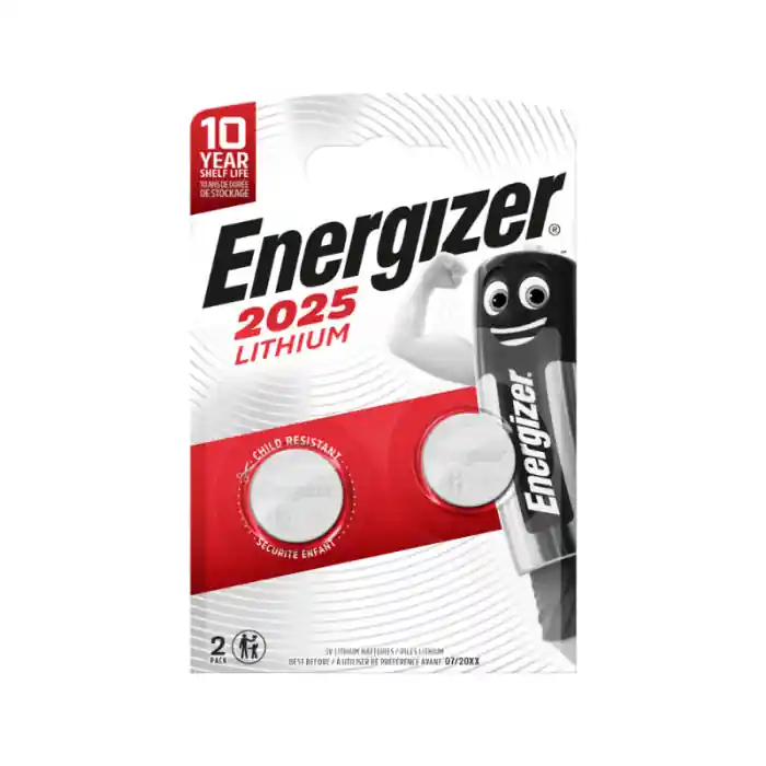 ENERGIZER CR2025 Batterie a bottone al litio 3V - blister 2 pezzi Nieuw