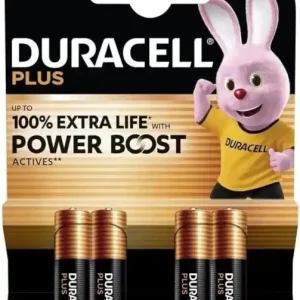 Batterie Alcaline Duracell Plus POWER BOOST AAA Mini Stilo 1,5V MN2400 - 4 pezzi Betaalbaar