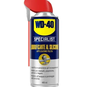 WD40 Specialist lubrificante spray al silicone ml400 r r r Il lubriﬁcante al silicone WD-40 Specialist TM è caratterizzato da una formula che non attira la sporcizia ed è dotato di eccellenti proprietà lubriﬁcanti al ﬁne di assicurare il perfetto movimento delle parti. r Isola dall’umidità dopo un’asciugatura rapida. La sua formula è compatibile con tutti i metalli, le plastiche, la gomma e il legno. r Evita le frizioni e gli inceppamenti delle parti mobili anche in caso di forti pressioni. r Il Lubriﬁcante al Silicone WD-40 Specialist TM resiste a temperature da -35° a +200°C e la sua formula è certiﬁcata H2 dalla NSF. r r r
RACCOMANDATO PER r r r Cinghie - Guarnizioni – Utensili – Scivoli – Valvole – Porte – Cerniere – Argani – Pulegge – Etc. r r r
INFORMAZIONI FISICO-CHIMICHE r r r Colore chiaro marrone /giallo r Odore limone r r
", "sku" "09641983", "brand" { "@type" "Thing", "name" "WD-40" }, "aggregateRating" { "@type" "AggregateRating", "ratingValue" "4.67", "reviewCount" "3" }, "offers" { "@type" "Offer", "priceCurrency" "EUR", "price" "12.35", "itemCondition" "http //schema.org/NewCondition", "availability" "http //schema.org/InStock", "url" "https //www.toolshopitalia.it/shop/lubrificanti-e-detergenti/wd40-specialist-lubrificante-spray-al-silicone-applicazione-pulita-ml400", "seller" { "@type" "Organization", "name" "ToolShop Italia - Ferramenta Online" } }
} Goedkoop