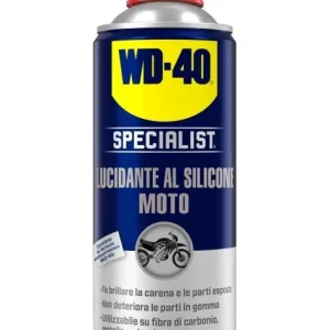 Superprijs Lucidante spray al silicone per moto WD-40 Specialist 400ml r r r Questo prodotto è stati ideato per dare brillantezza alla vostra moto. r La formula ad evaporazione veloce agisce rapidamente ed è facile da applicare senza bisogno di lucidare. r Grazie alla formula a base di silicone può essere utilizzato anche su guarnizioni e tubi in gomma. r Proteggerà i componenti in gomma dall’invecchiamento prematuro e dalle crepe. r Per una finitura professionale alla vostra routine di cura della moto, basta agitare bene la bomboletta e applicare il Lucidante al Silicone sulle superfici pulite e asciutte. r Lo spray evapora rapidamente lasciando una finitura brillante come se la tua moto fosse nuova! r r r
Consigli per l’utilizzo r r r Agitare bene prima dell’uso. Applicare ad una distanza di 10-20 cm e pulire la superficie con un panno morbido. r Per evitare gli eccessi, questo prodotto può essere applicato direttamente su un panno. r Si prega di evitare l’uso su tessuti, selle e pneumatici, e meccanismi frenanti. r r r
VANTAGGI E CARATTERISTICHE LUCIDANTE AL SILICONE r r r Estrema Brillantezza r Facile da usare non necessita lucidatura r Impedisce alla gomma di screpolarsi e invecchiare r Ideale su plastica e gomma r r r
UTILIZZI DEL LUCIDANTE AL SILICONE r r r Plastica r Gomma r Fibra di carbone r Carene r r
", "sku" "09704459", "brand" { "@type" "Thing", "name" "WD-40" }, "aggregateRating" { "@type" "AggregateRating", "ratingValue" "5.00", "reviewCount" "16" }, "offers" { "@type" "Offer", "priceCurrency" "EUR", "price" "10.20", "itemCondition" "http //schema.org/NewCondition", "availability" "http //schema.org/InStock", "url" "https //www.toolshopitalia.it/shop/lubrificanti-e-detergenti/lucidante-spray-al-silicone-moto-wd-40-specialist-400-ml", "seller" { "@type" "Organization", "name" "ToolShop Italia - Ferramenta Online" } }
}
