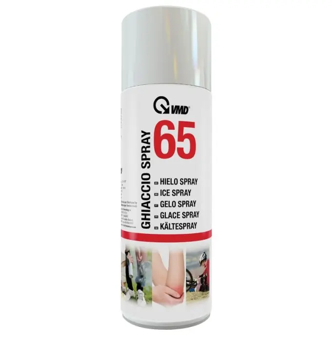 Beperkte Voorraad Ghiaccio spray VMD 65 - dispositivo medico classe IIA 400ml r r r Impiegato per lenire il dolore causato da traumi, contusioni, cadute o distorsioni. r Agitare la bomboletta. r Spruzzare uniformemente da una distanza di circa 20 cm. sulla parte contusa per non piu’ di 3 /4 secondi. r Ripetere questa operazione 2 /3 volte a breve intervalli. r Non applicare il prodotto tenendolo troppo vicino alla cute o per troppo tempo, onde evitare di provocare un’ustione da freddo. r Limitazioni d’uso prima di utilizzare il prodotto assicurarsi che la persona non presenti patologie o stati fisici particolari. r r
", "sku" "09733633", "brand" { "@type" "Thing", "name" "VMD" }, "offers" { "@type" "Offer", "priceCurrency" "EUR", "price" "4.50", "itemCondition" "http //schema.org/NewCondition", "availability" "http //schema.org/InStock", "url" "https //www.toolshopitalia.it/shop/lubrificanti-e-detergenti/ghiaccio-spray-vmd-65-400ml", "seller" { "@type" "Organization", "name" "ToolShop Italia - Ferramenta Online" } }
}