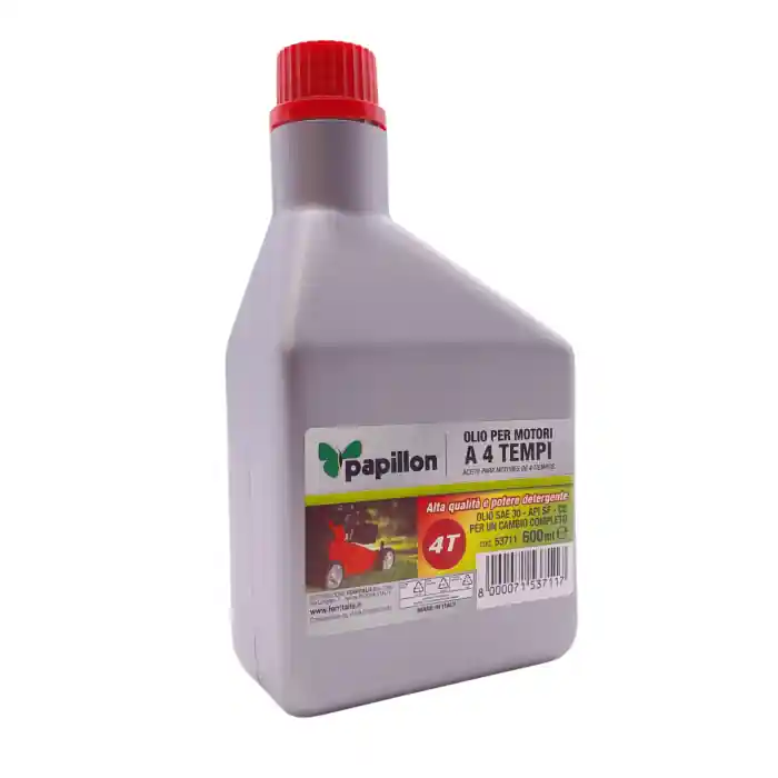 Superprijs Papillon 53711 olio per motori 4 tempi e compressori aria SAE 30 - API SF (600 ML) r r r Ideale per la lubrificazione di motori benzina 4 tempi raffreddati ad aria r Alta qualità e potere detergente - Olio SAE 30 - API SF r Consigliato per motori 4T specifici nel settore giardinaggio come rasaerba, trattorini, aspirafoglie, motozappe r La Confezione 600 ml è ideale per contenere la quantità di prodotto necessaria per un cambio d‘olio completo - r Assicura un‘ottima lubrificazione durante qualsiasi utilizzo e ad ogni temperatura d‘esercizio. r Adatto anche per la lubrificazione di compressori aria. r Contenuto 600 ml r r
", "sku" "00388399", "brand" { "@type" "Thing", "name" "PAPILLON" }, "offers" { "@type" "Offer", "priceCurrency" "EUR", "price" "4.25", "itemCondition" "http //schema.org/NewCondition", "availability" "http //schema.org/InStock", "url" "https //www.toolshopitalia.it/shop/compressori/olio-per-motori-4t-e-compressori-aria-sae-30-api-sf-600ml", "seller" { "@type" "Organization", "name" "ToolShop Italia - Ferramenta Online" } }
}