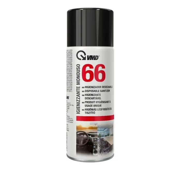 Nu Kopen Igienizzante spray monouso per climatizzatori VMD 66 - 200ml r r r Neutralizza odori causati da microrganismi e sostanze organiche maleodoranti. r Elimina l’odore di fumo e rinfresca immediatamente l’ambiente. r Perfetto per sanificare il climatizzatore dell‘auto, pullman,camion, camper, imbarcazioni, uffici, camere d’albergo, ecc. r Per un corretto utilizzo posizionare la bombola su uno dei tappetini all’interno dell’auto o al centro della stanza, azionare l’impianto dell’aria condizionata con inserito il ricircolo in caso di autovetture, innescare l’erogazione e chiudere le porte. r Lasciare agire il prodotto per almeno 15 minuti, quindi areare l’abitacolo o il locale per qualche minuto. r r
", "sku" "09751583", "brand" { "@type" "Thing", "name" "VMD" }, "aggregateRating" { "@type" "AggregateRating", "ratingValue" "5.00", "reviewCount" "1" }, "offers" { "@type" "Offer", "priceCurrency" "EUR", "price" "4.05", "itemCondition" "http //schema.org/NewCondition", "availability" "http //schema.org/InStock", "url" "https //www.toolshopitalia.it/shop/lubrificanti-e-detergenti/igienizzante-climatizzatore-per-auto-monouso-vmd-66-200ml", "seller" { "@type" "Organization", "name" "ToolShop Italia - Ferramenta Online" } }
}