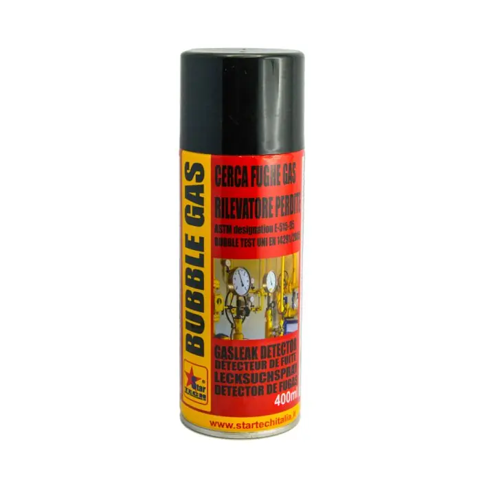Rilevatore cerca fughe di gas spray BUBBLE GAS 400ml r r r Prodotto specialistico per il controllo e la ricerca di perdite su impianti di distribuzione aria e gas compressi. r Trova largo impiego in tutte gli impianti industriali e civili , su recipienti a pressione , linee di distribuzione di gas frigogeni, gas illuminanti, metano, Gpl, azoto, ossigeno, aria compressa Protossidi etc. r Spruzzato sugli accoppiamenti da controllare anche con pressioni inferiori a 0,2 psi rivela con buona formazione di schiuma micro-perdite, cricche, difetti di tenuta in genere. r Omologato dal DVGW ” DETESCHER VEREN DES GAS UND WASSERFACHES ” e particolarmente apprezzato per la completa assenza di componenti classificate nocive, per la completa Biodegradabilità >95%, e per lo speciale inibitore di corrosione che evita l’arrugginimento e – o l’ossidazione dei particolari su cui viene impiegato r r
", "sku" "09795457", "brand" { "@type" "Thing", "name" "STARTECH" }, "offers" { "@type" "Offer", "priceCurrency" "EUR", "price" "4.60", "itemCondition" "http //schema.org/NewCondition", "availability" "http //schema.org/InStock", "url" "https //www.toolshopitalia.it/shop/lubrificanti-spray-tecnici/rilevatore-cerca-fughe-di-gas-spray-bubble-gas-400ml", "seller" { "@type" "Organization", "name" "ToolShop Italia - Ferramenta Online" } }
} Flitsaanbieding