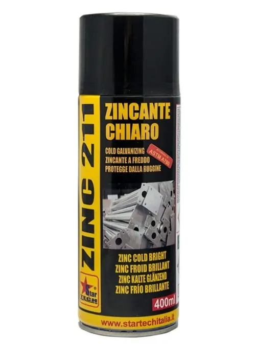 Zincante spray chiaro ZINC 211 ml400 r r r Zincante mono-componente chiaro per impieghi industriali artigianali. r Formulato di ultima generazione a base di zinco foglia trova largo impiego per il ritocco di particolari metallici zincati a caldo r Zinc 211 è un prodotto verniciante ad alto contenuto di Zinco, assicura un efficace protezione catodica legandosi per processo elettrochimico alla superficie catodica del manufatto metallico da proteggere. r Il prodotto è da considerarsi unico per l’eccezionale potere ancorante su superfici zincate per la eccellente resistenza all’esposizione out - door e all’ UV, ha inoltre una chiara resa cromatica che lo rende assolutamente indistinguibile dalle parti zincate a caldo. r Supera le specifiche ASTM A780 – Zinco Metallo >92%pp dry film r Non contiene composti nocivi quali piombo, nickel, asbesto, Minio, etc. r Non contiene idrocarburi alogenati. r La confezione spray non contiene propellenti CFC regolati dal DL 549 /92 r r
", "sku" "09640344", "brand" { "@type" "Thing", "name" "STARTECH" }, "aggregateRating" { "@type" "AggregateRating", "ratingValue" "5.00", "reviewCount" "1" }, "offers" { "@type" "Offer", "priceCurrency" "EUR", "price" "4.15", "itemCondition" "http //schema.org/NewCondition", "availability" "http //schema.org/InStock", "url" "https //www.toolshopitalia.it/shop/lubrificanti-e-detergenti/zincante-spray-chiaro-monocomponente-zinc-211-400ml", "seller" { "@type" "Organization", "name" "ToolShop Italia - Ferramenta Online" } }
} Exclusieve Aanbieding