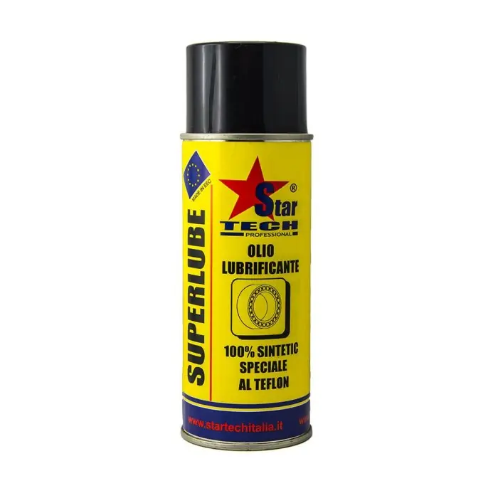 Nu Kopen Lubrificante sintetico spray al Teflon PTFE SUPERLUBE 400ml r r r Lubrificante sintetico fluido fortemente additivato Teflon® espressamente formulato per la lubrificazione “high tech” di ogni tipo di meccanismo di macchinario industriale. r Per ingranaggi veloci di macchine da maglieria, catene a maglia fine, micro-cuscinetti, macchine da stampa, macchine automatiche, robot, manipolatori, cicli da competizione, micromotori, turbine di avvitatori, meccanismi particolari che operano in condizioni severe di bassissime temperature o di forti oscillazioni, usure, deformazioni etc. r La bassa tensione superficiale del lubrificante consente una alta penetrazione negli organi di lubrificare veicolando micro-particelle di ptfe (politretrafluoroetilene) che garantiscono un superiore effetto lubrificante in condizioni estreme di carico, alta velocità, dilavamento, temperatura, aggressione chimica etc… r r
", "sku" "09667341", "brand" { "@type" "Thing", "name" "STARTECH" }, "offers" { "@type" "Offer", "priceCurrency" "EUR", "price" "4.85", "itemCondition" "http //schema.org/NewCondition", "availability" "http //schema.org/InStock", "url" "https //www.toolshopitalia.it/shop/lubrificanti-e-detergenti/lubrificante-sintetico-spray-al-teflon-ptfe-superlube-400ml", "seller" { "@type" "Organization", "name" "ToolShop Italia - Ferramenta Online" } }
}